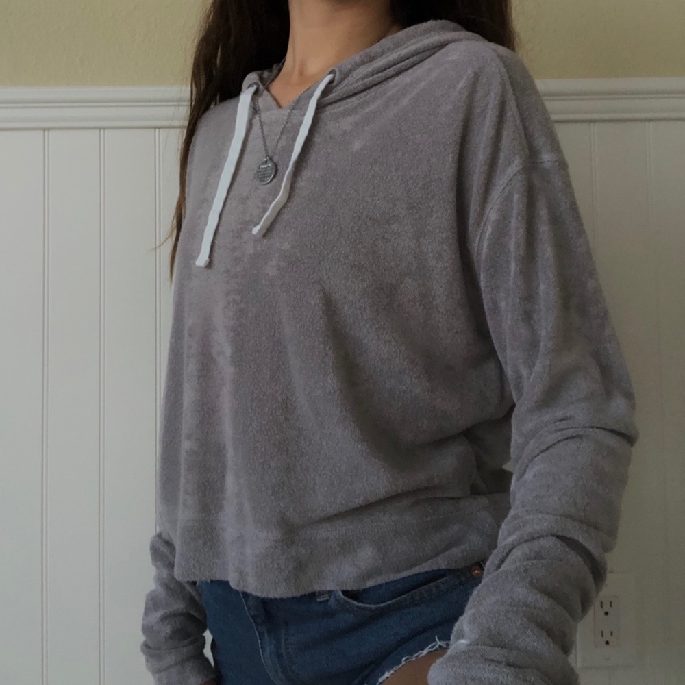 grey HOLLISTER hoodie